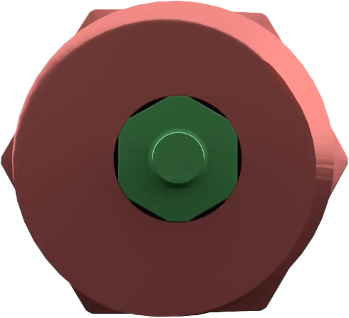 piston hexagonal miniprises de pression
